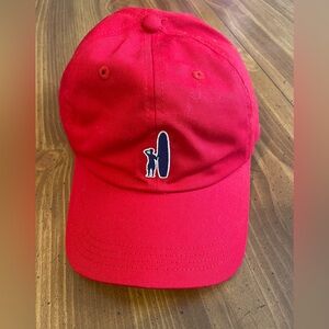 johnnie-O Vibrant Red Cap with Surfing Logo